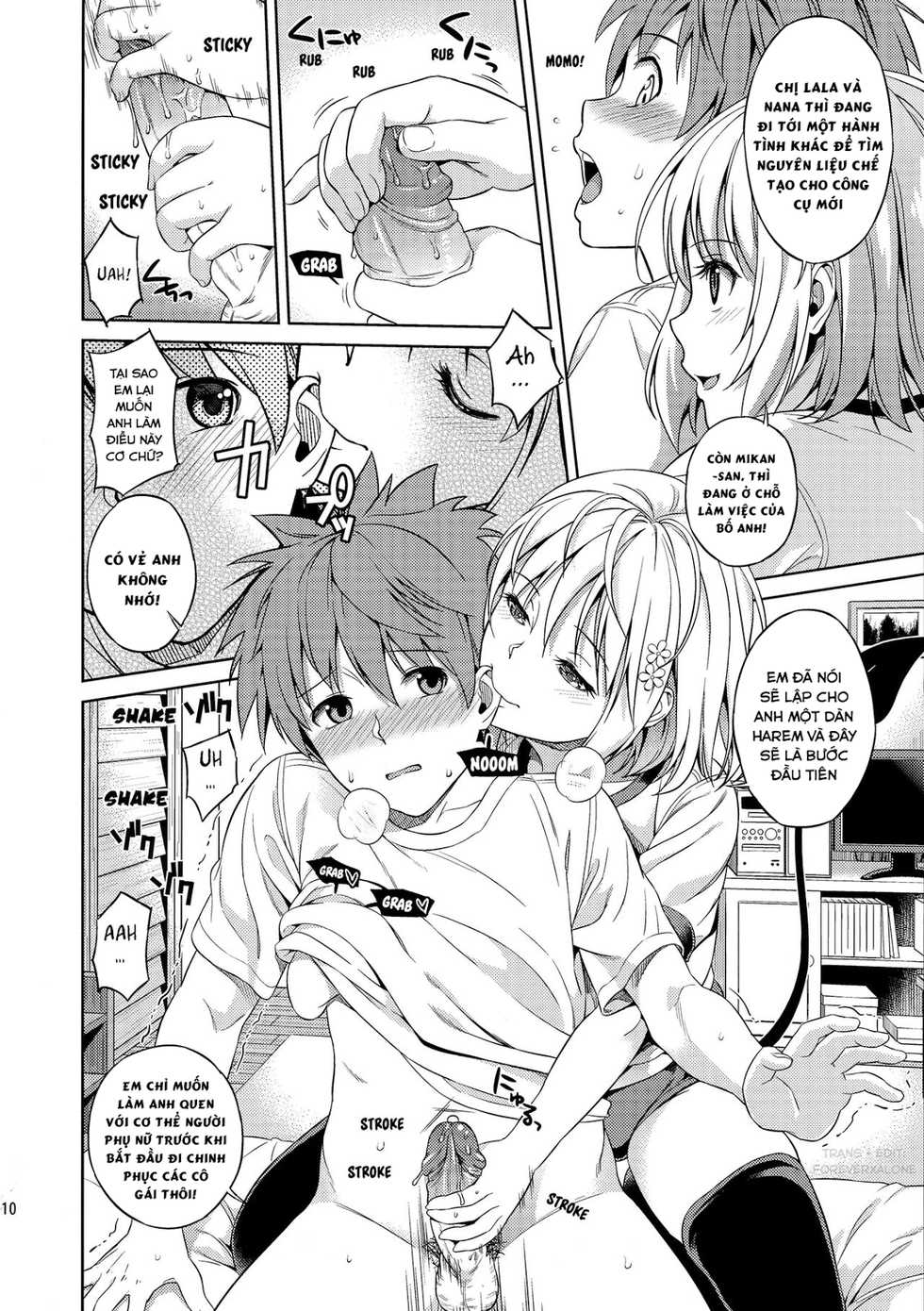 (C86) [Maniac Street (Sugaishi, Oono)] Momoiro Operation (Harem Collection) (To LOVE-Ru) [Vietnamese Tiếng Việt] [Forever x Alone] [Decensored] - Page 6