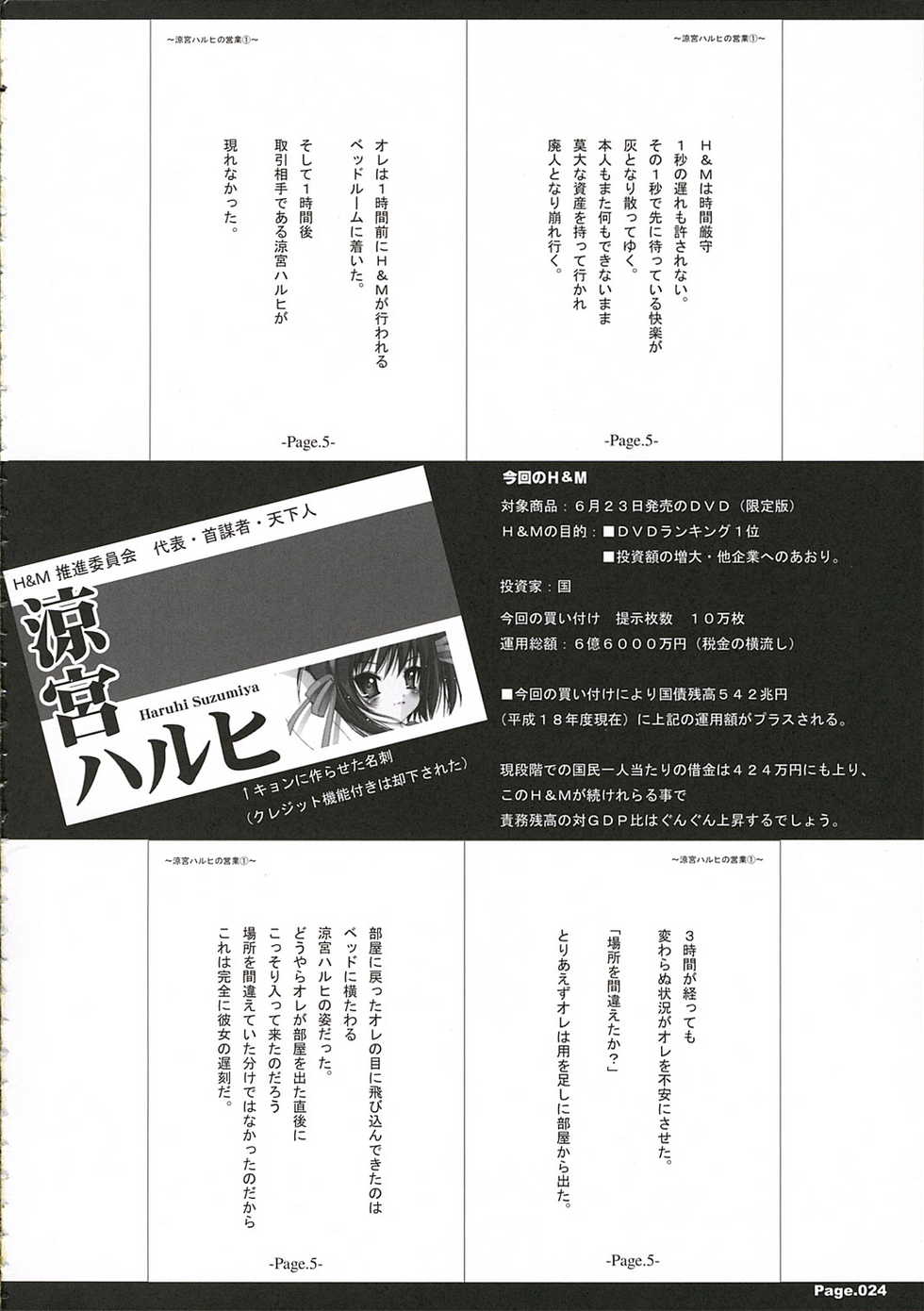 [KINDANDOWA (tomomaya)] Suzumiya Haruhi no Eigyou 1 (Suzumiya Haruhi no Yuuutsu) - Page 23