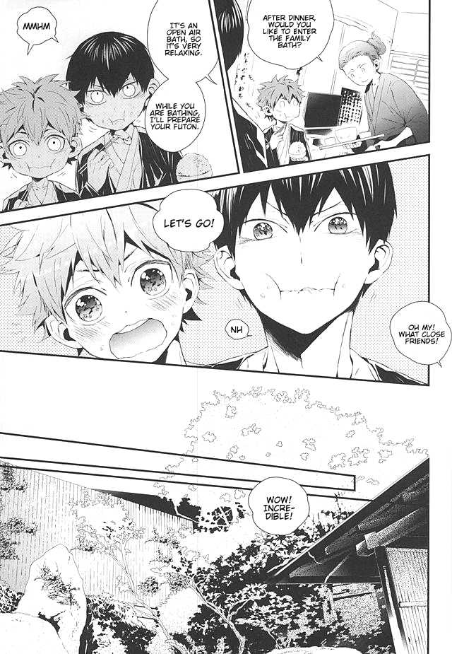 (RTS!!3) [Akoyagai To Aumale Ebi (Ooki Bonta)] KageHi Onsen Yukemuri Ryojou | KageHina's Steamy Hotspring Trip (Haikyuu!!) [English] [Procrastination Scans] - Page 8