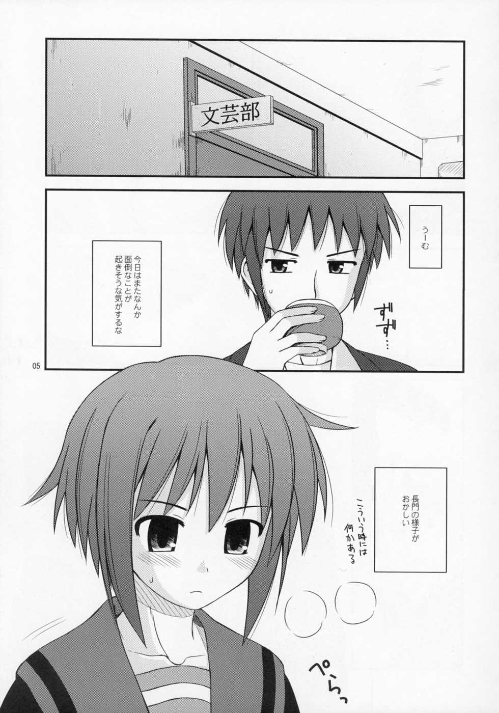 (COMIC1) [Konno Seisakubou (Konno Azure)] Refrain Heart (The Melancholy of Haruhi Suzumiya) - Page 4