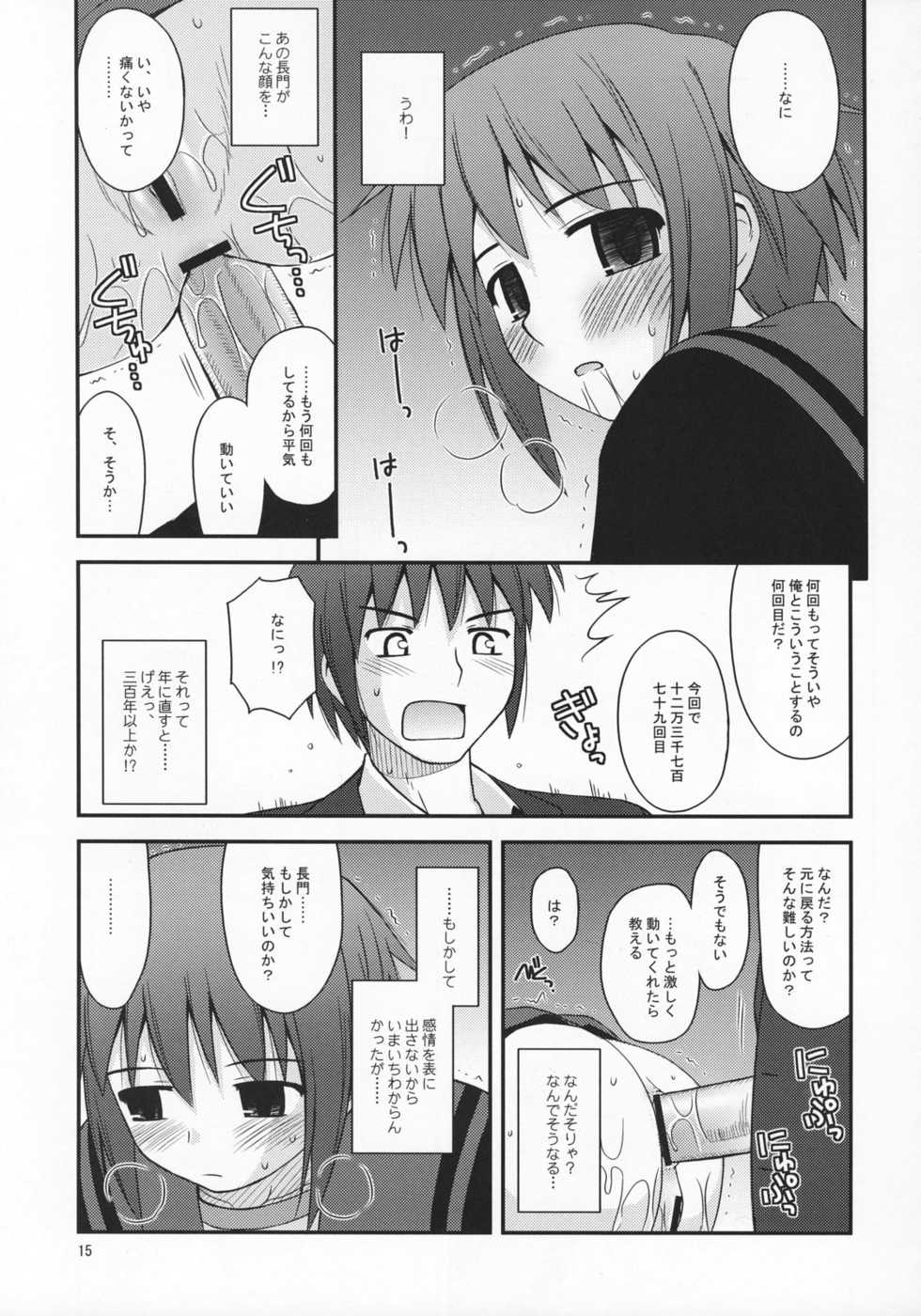 (COMIC1) [Konno Seisakubou (Konno Azure)] Refrain Heart (The Melancholy of Haruhi Suzumiya) - Page 14