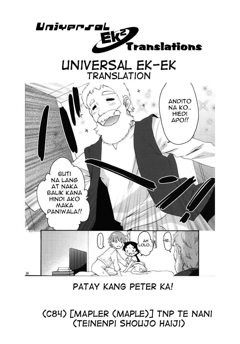 (C84) [MAPLER (Maple)] TNP te Nani? (Teinenpi Shoujo Haiji) [Tagalog] - Page 37