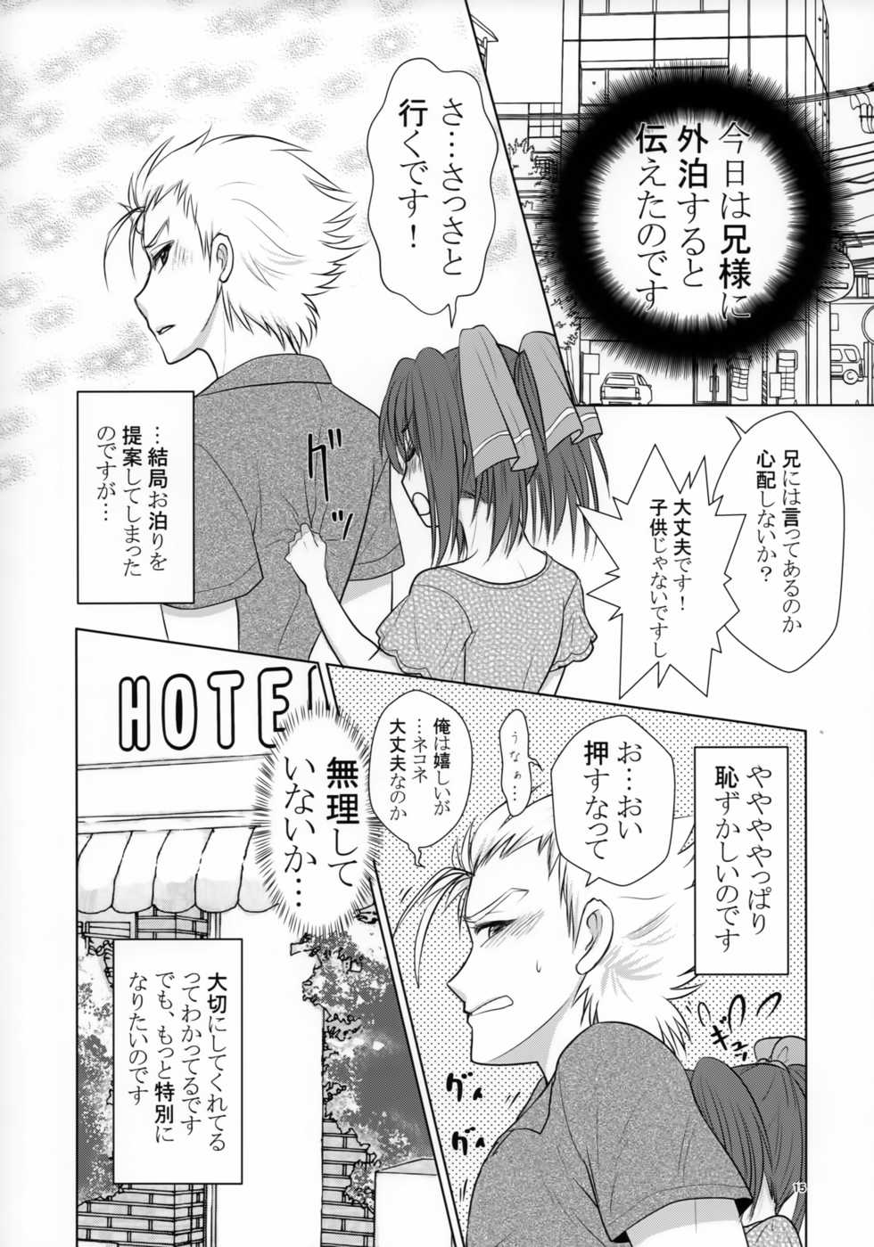 (C92) [Chouchin Goke (FGK)] Nii-sama no Otomodachi to Tsukiattemasu (Utawarerumono Itsuwari no Kamen) - Page 14