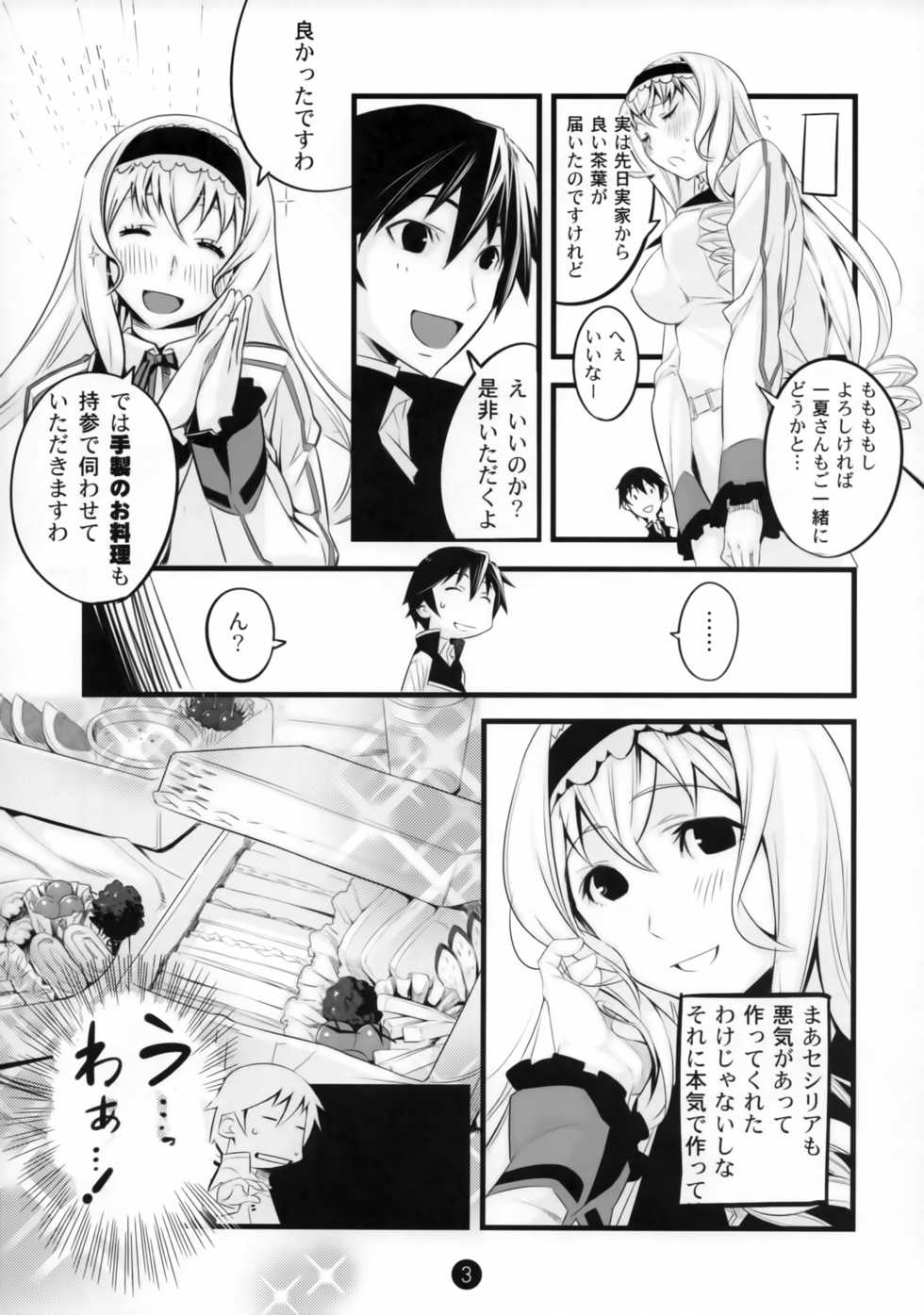 (COMIC1☆5) [Tansan Alkali (Tanru)] Summer Of Love (IS <Infinite Stratos>) - Page 4