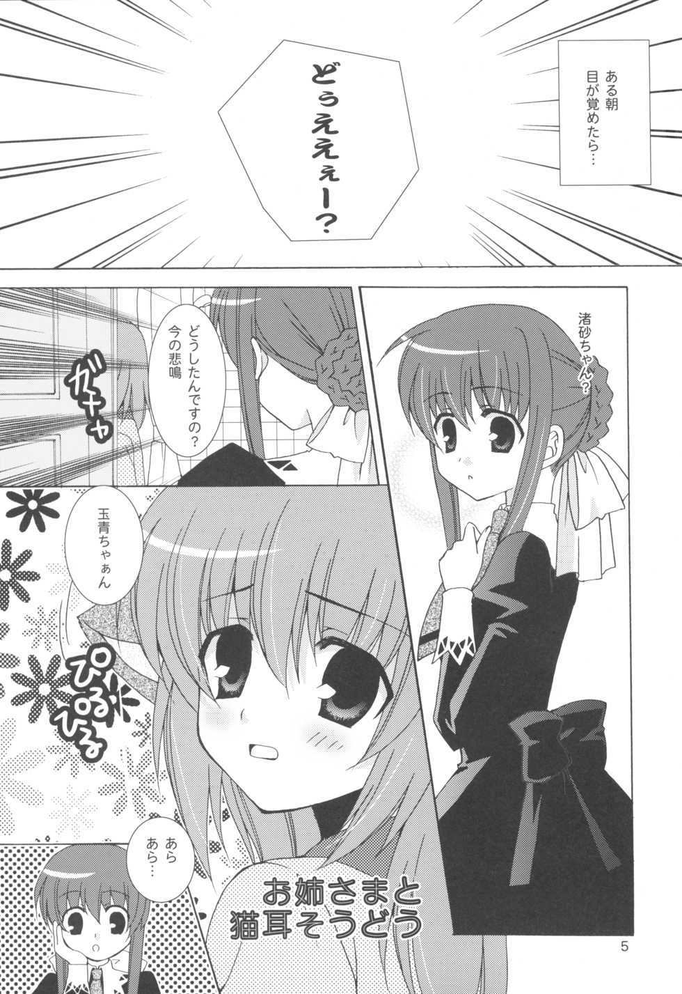 (C73) [ANGELBOX (Hazuki Ruka)] Onee-sama to Nekomimi Soudou (Strawberry Panic!) - Page 5