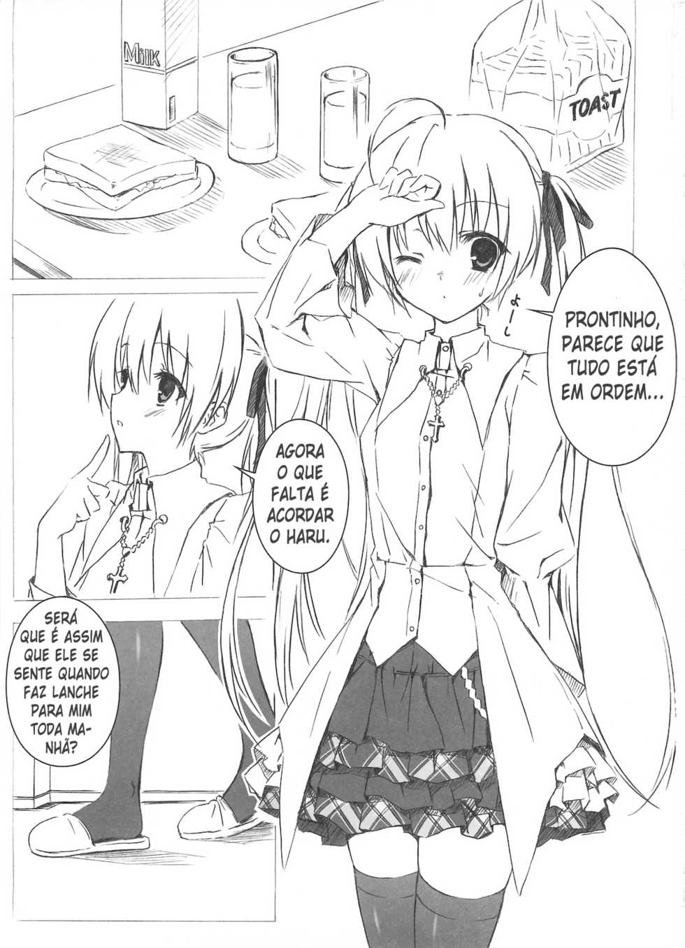 (C78) [Shadow Sorceress Communication Protocol (Hiten Onee-ryuu)] Sora no Omocha (Yosuga no Sora) [Portuguese-BR] [LoliconsAnonimos] - Page 3