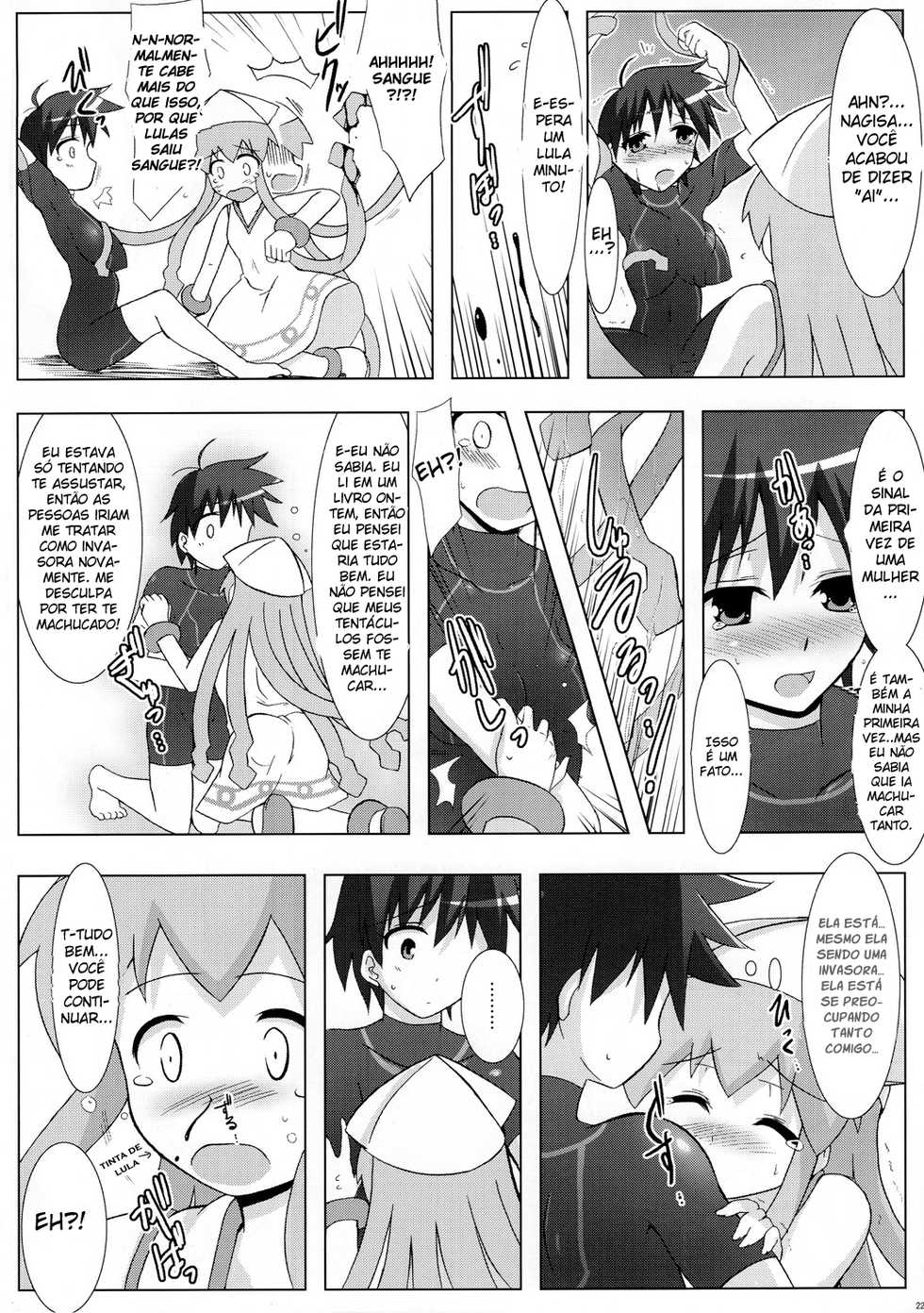 (C79) [C.R's NEST (C.R)] Shinshoku! Shinai ka? (Shinryaku! Ika Musume) [Portuguese-BR] [S2yuri] - Page 21