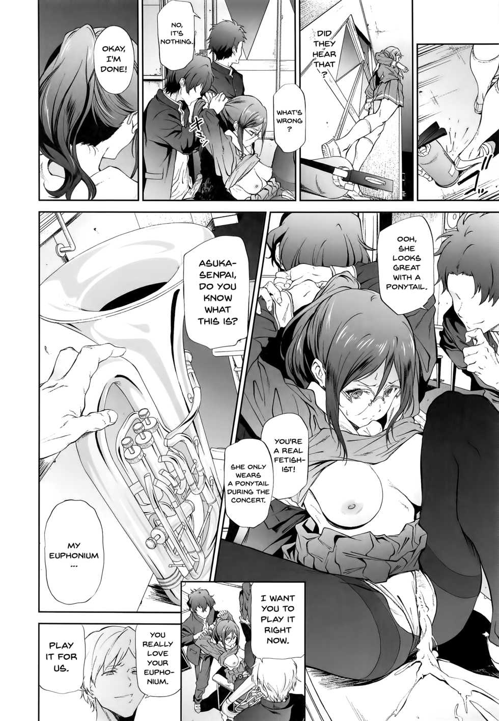 (C91) [EXTENDED PART (Endo Yoshiki)] Asuka-senpai ni Hidoi Koto o Suru Hon | A Story Where You Do Something Cruel To Asuka-Senpai (Hibike! Euphonium) [English] {doujins.com} - Page 13