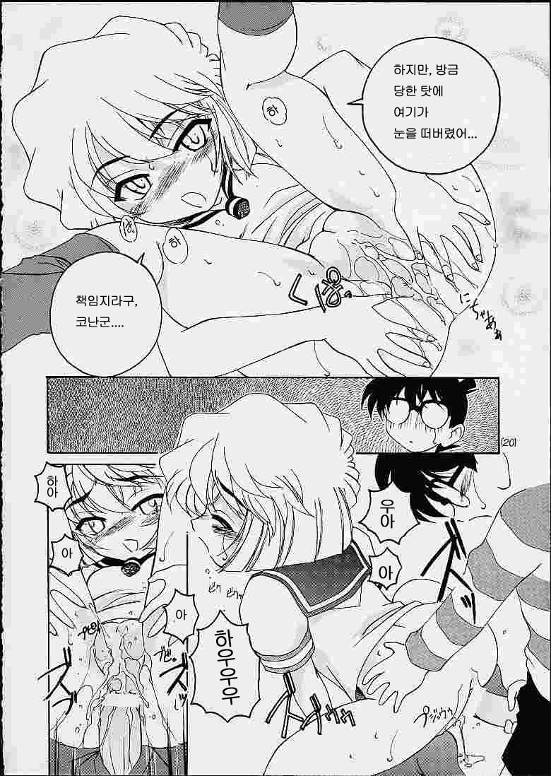 (C60) [Joshinzoku (Wanyanaguda)] Manga Sangyou Haikibutsu 03 (Detective Conan) [Korean] [로리군] - Page 19