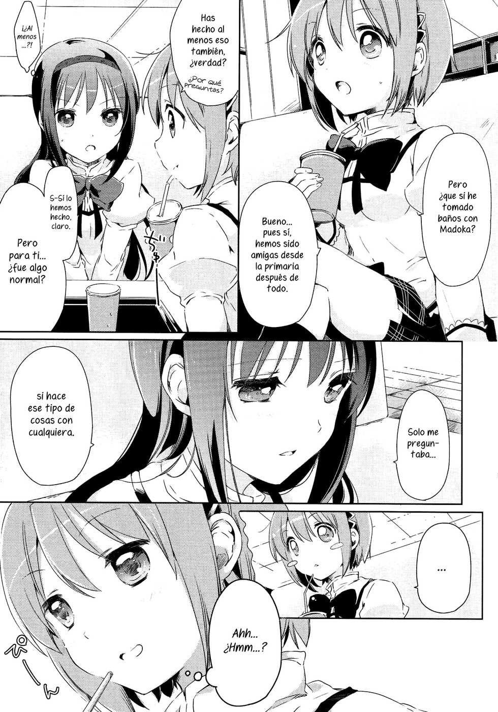 (C87) [Fukuya, CITRON (Tama II, Yamada Ako)] Kanojo ga Ofuro ni Haittara | Cuando toma un baño (Puella Magi Madoka Magica) [Spanish] {Kourindou Scans} - Page 21