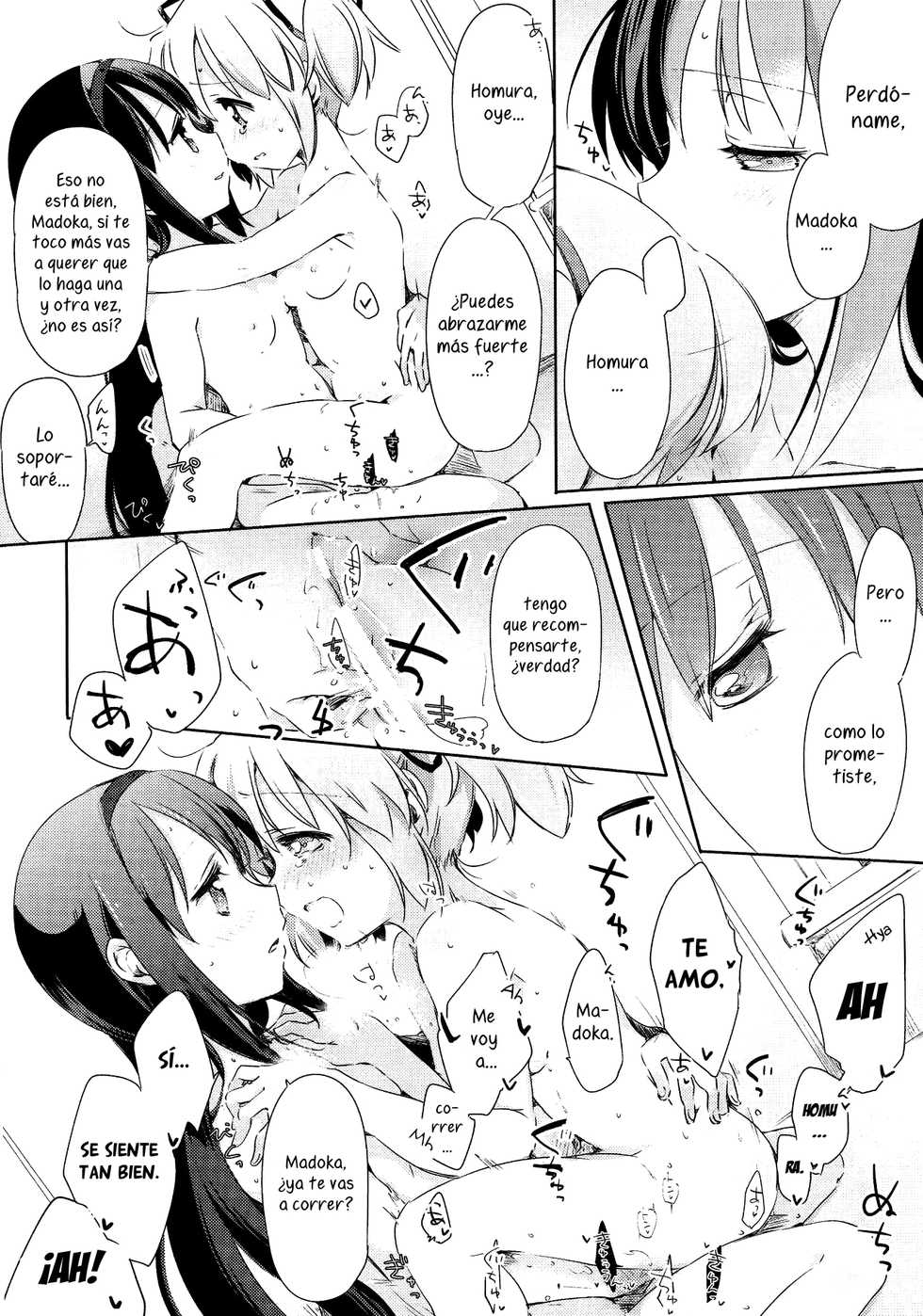 (C87) [Fukuya, CITRON (Tama II, Yamada Ako)] Kanojo ga Ofuro ni Haittara | Cuando toma un baño (Puella Magi Madoka Magica) [Spanish] {Kourindou Scans} - Page 32