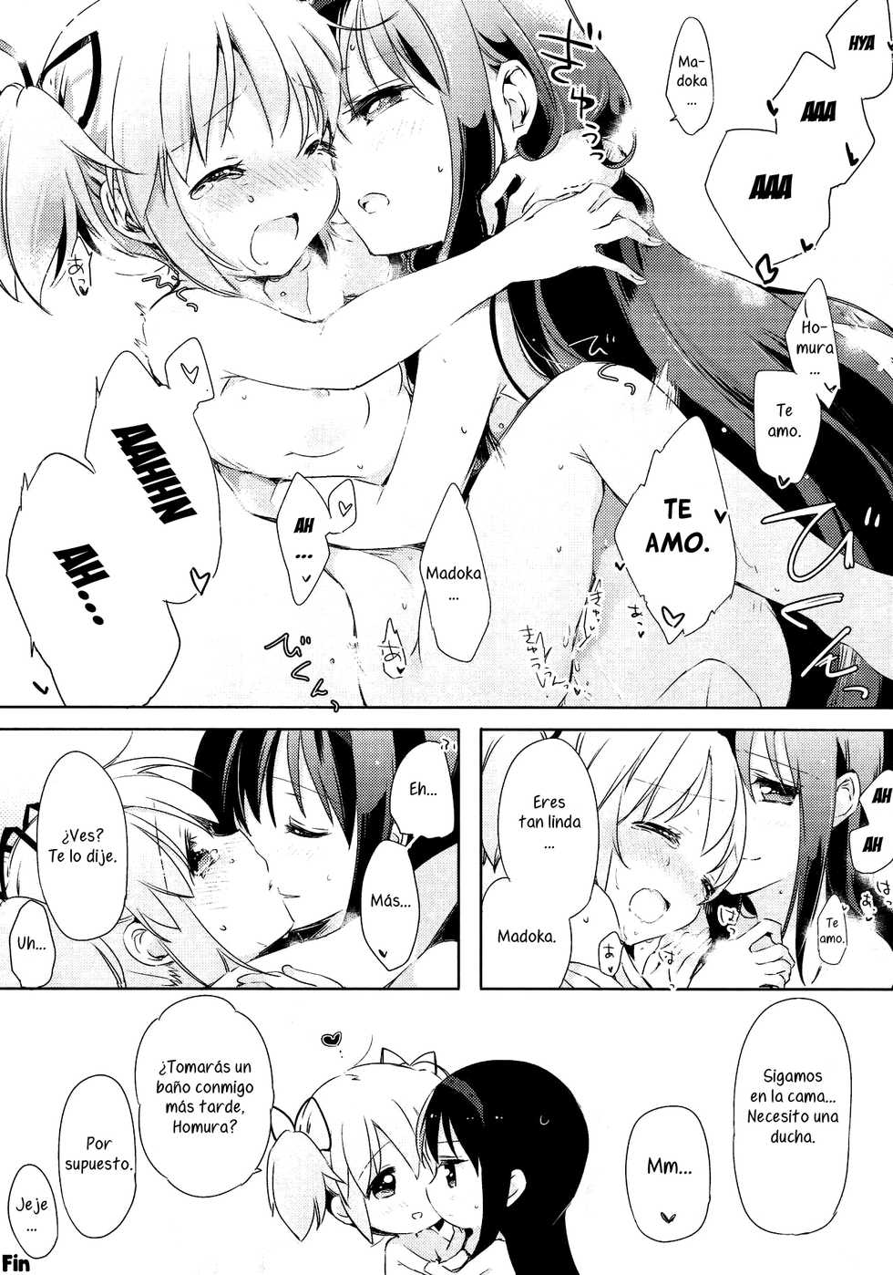 (C87) [Fukuya, CITRON (Tama II, Yamada Ako)] Kanojo ga Ofuro ni Haittara | Cuando toma un baño (Puella Magi Madoka Magica) [Spanish] {Kourindou Scans} - Page 33