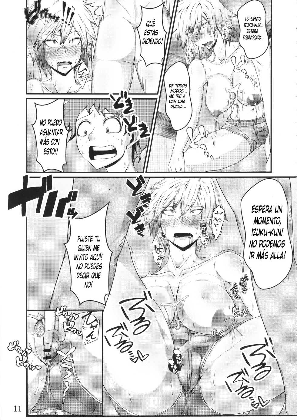 (C91) [KAZAMA DoJo (Mucc)] Boku to Bakugou Mama no Himitsu (Boku no Hero Academia)  [Spanish] - Page 12