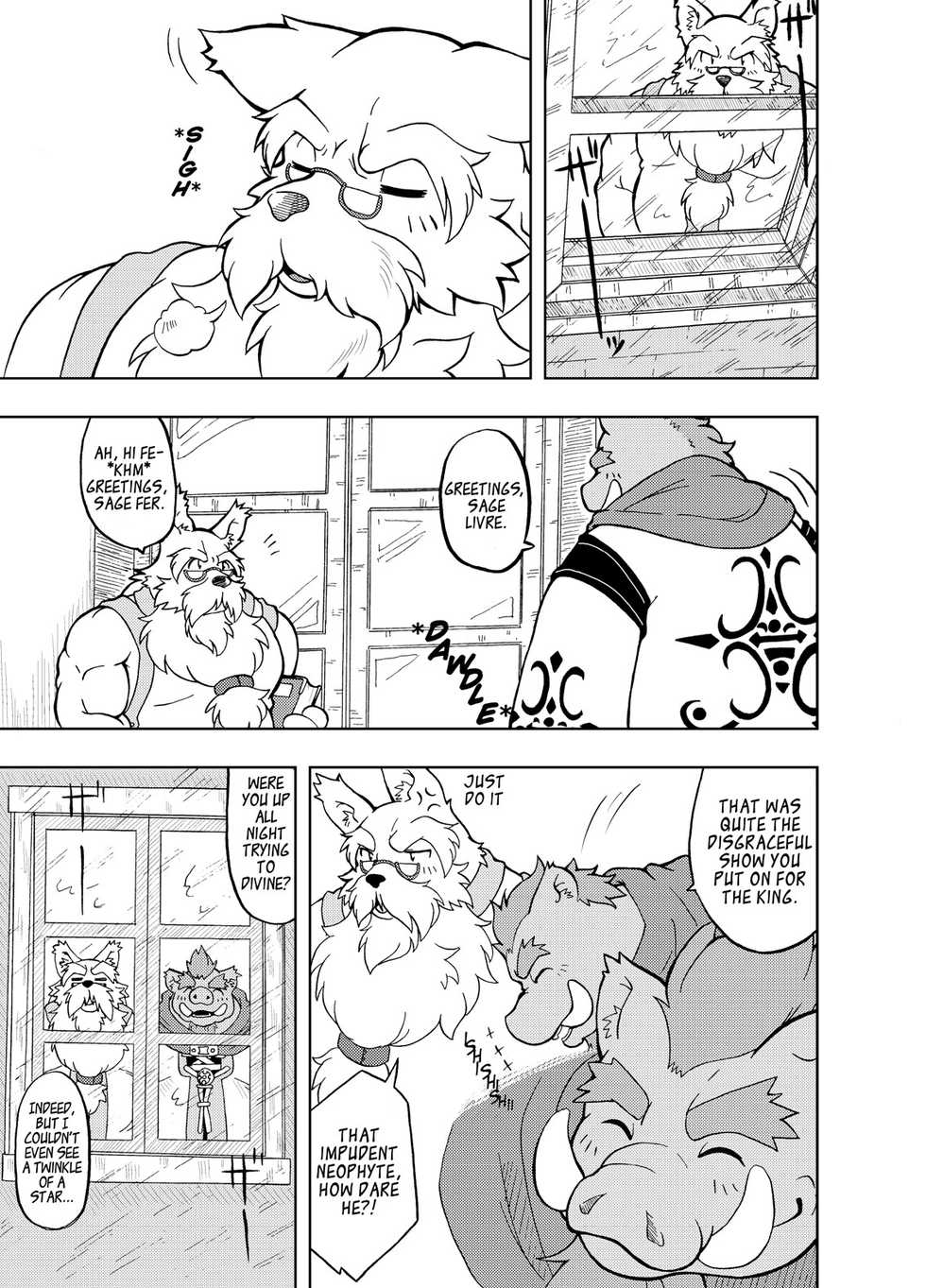 [Bear Tail (Kumayan)] Hoshiyomi no Inu Tsukihami no Kuma | The dog & the bear: The poet of the stars & the partaker of the moon 1 [English] [Digital] - Page 7