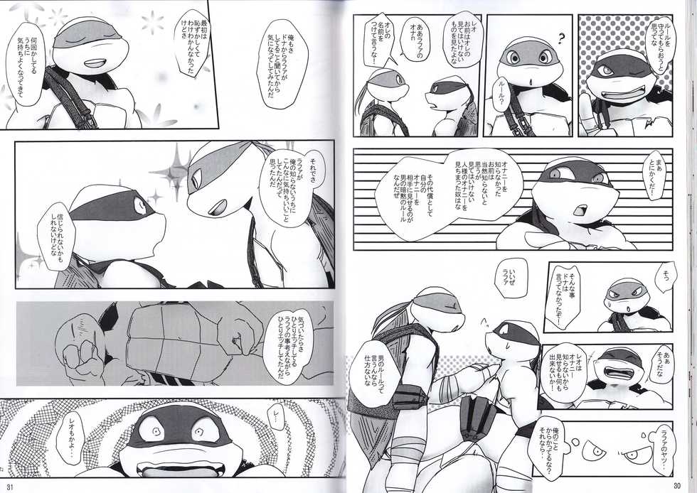 (SPARK12)  [(Kabu) Rafaelo Kantou Shibu (Mochocho)] Kizuita Toki ni wa (Teenage Mutant Ninja Turtles) - Page 15