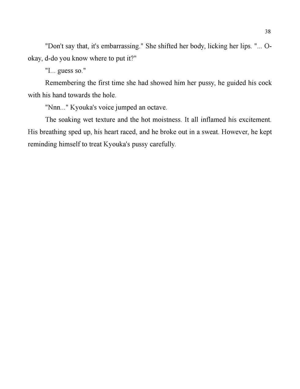 [Uehara Ryou, Jin] Tachibana-san-chi no Dansei Jijou [English] [SKBDM-001] [Sukebe-Doumei] - Page 38