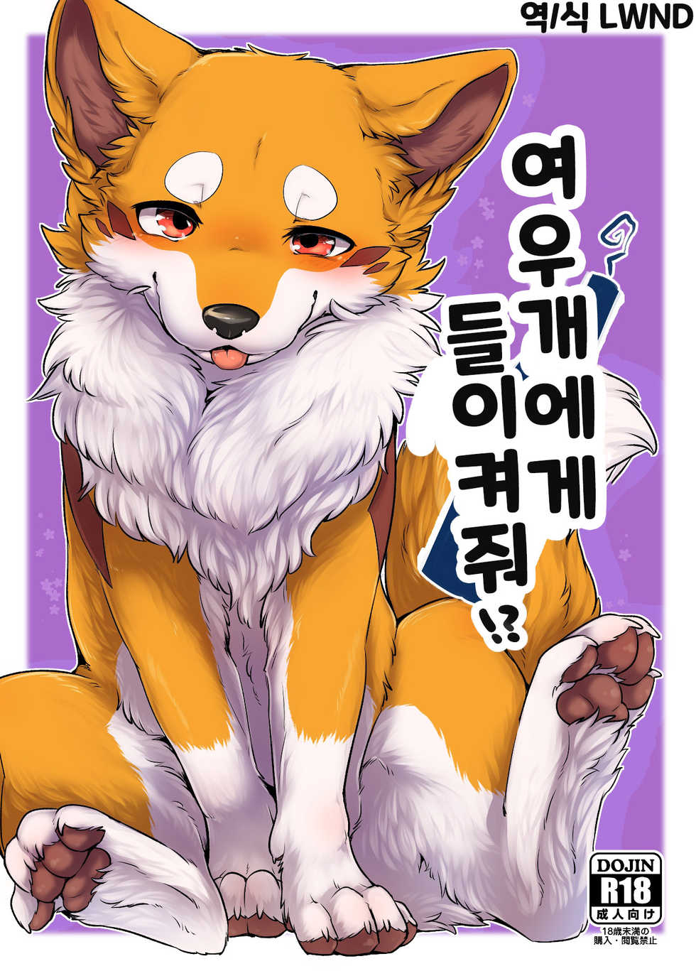 (Shinshun Kemoket 4) [Kaiten ParaDOGs (Diga Tsukune)] Kitsuneinu ni Nomaso!? | 여우개에게 들이켜줘!? [Korean] [LWND] - Page 1