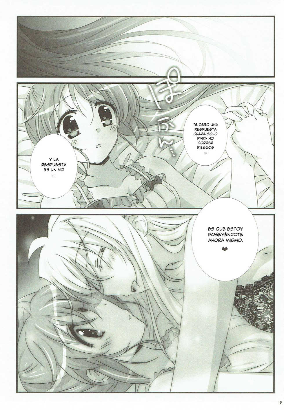 (Lyrical Magical 24) [Ameiro (Nanashiki)] FANCY BABY DOLL (Mahou Shoujo Lyrical Nanoha) [Spanish] [Biblioteca Yuri HHH] - Page 7