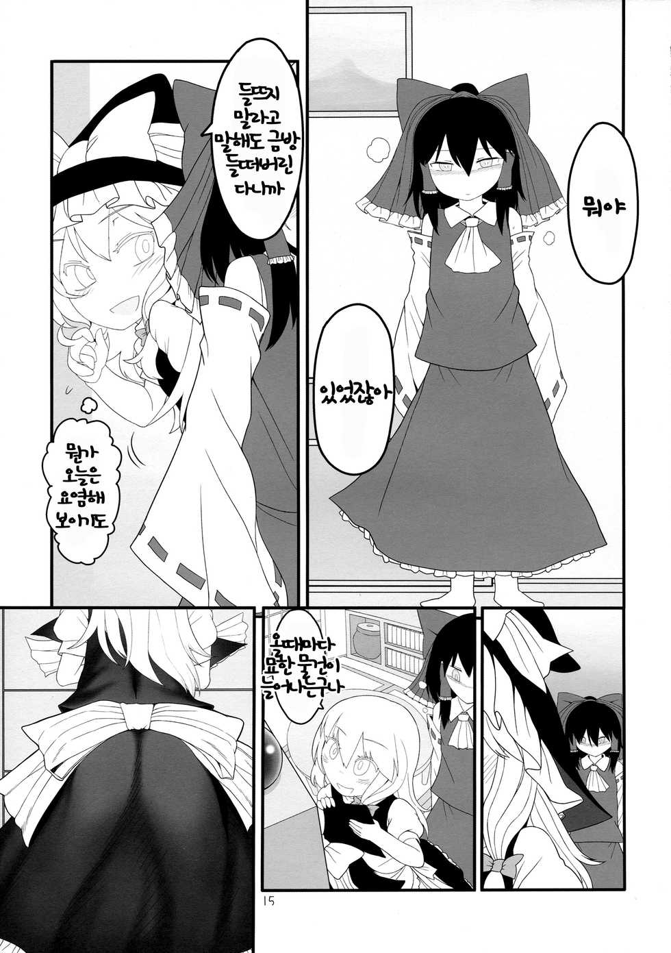 (Reitaisai 14) [Yashiya (YASSY)] Dreams dreams (Touhou Project) [Korean] [팀 메이드캣] - Page 14