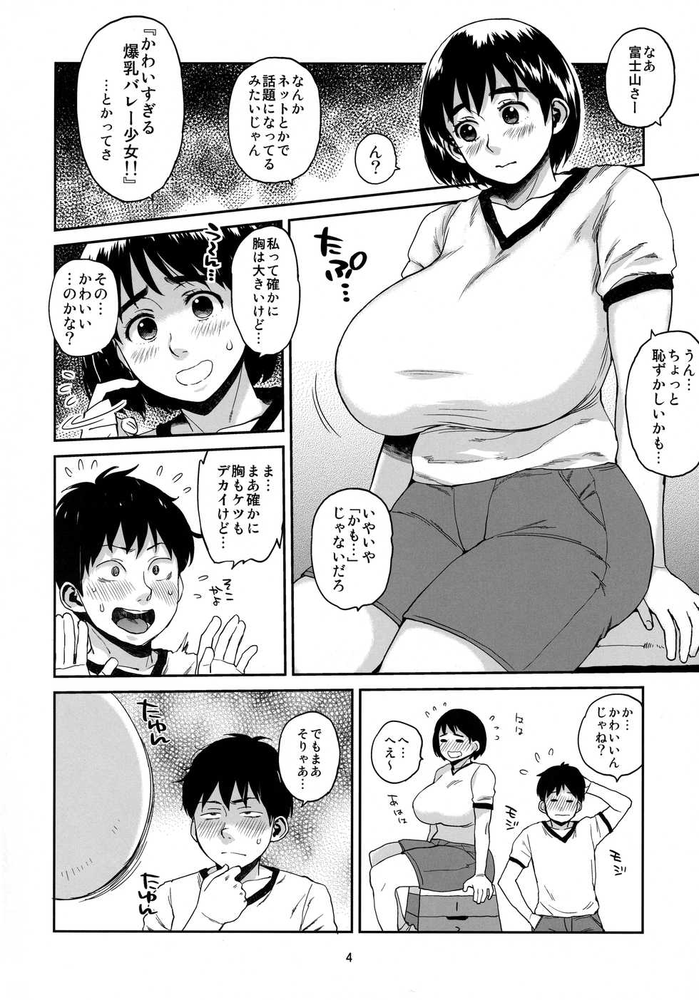 (C90) [Hybrid Jimushitsu (Muronaga Chaashuu)] Hybrid Tsuushin Vol. 23 (Fujiyama-san wa Shishunki) - Page 3
