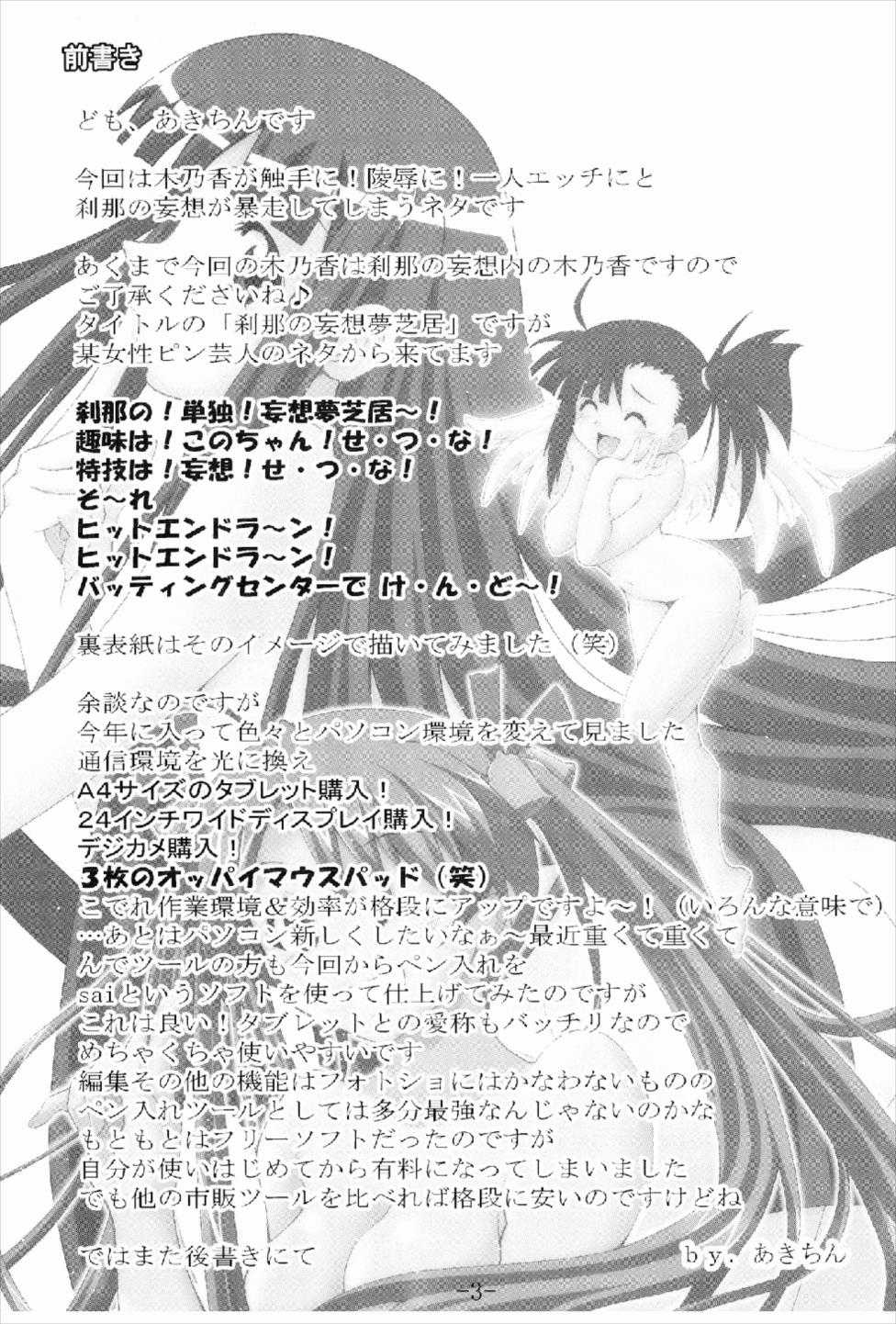 (C74) [Baguri Sangyou (Akichin)] GURIMAGA Setsuna no Mousou Yume Shibai (Mahou Sensei Negima!) - Page 3