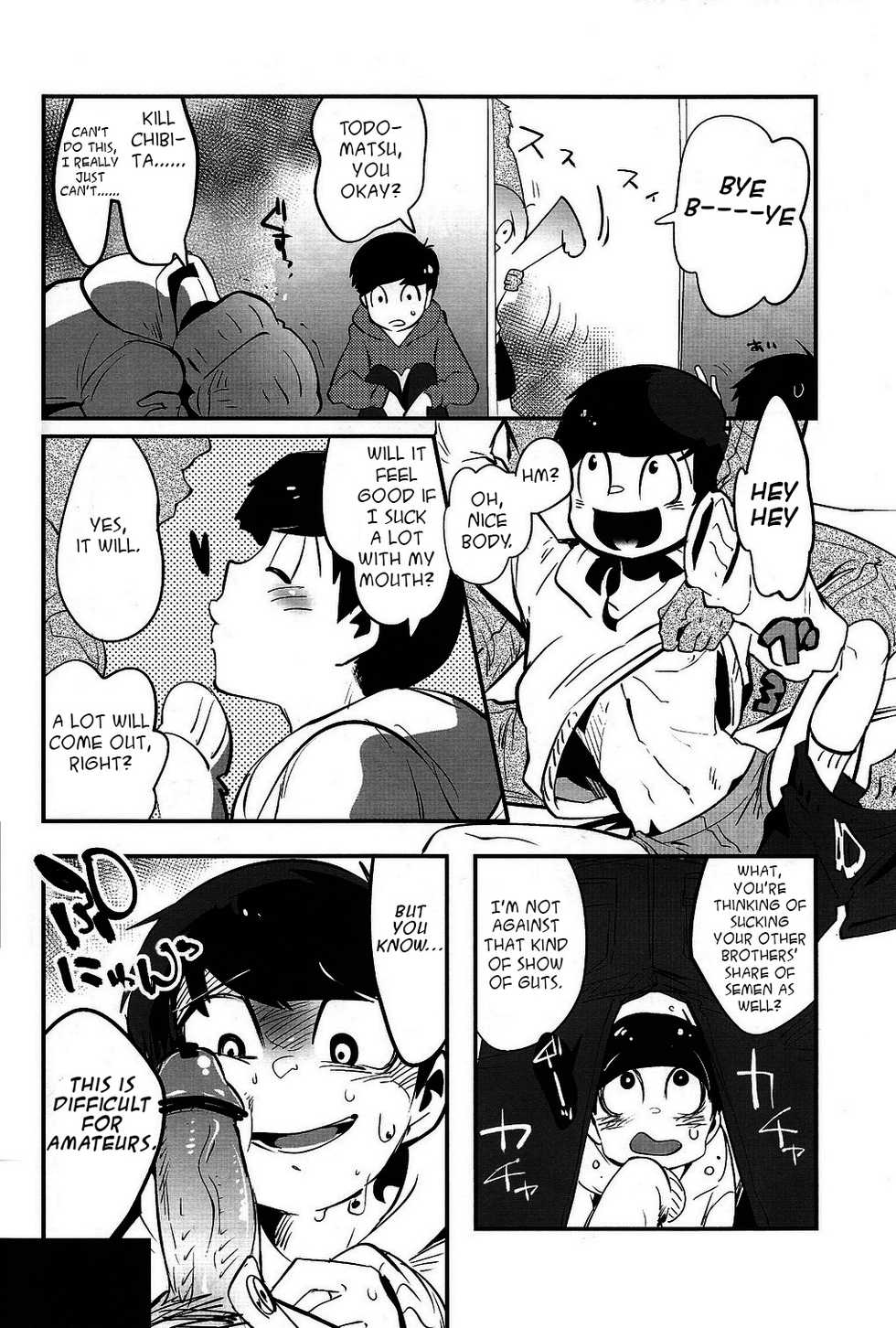 [Assault Machine Gun (Tellmin)] Kaneganai nara Karada de Haratte Moraou Janeeka EX-san (Osomatsu-san) [English] [2016-01-24] - Page 12