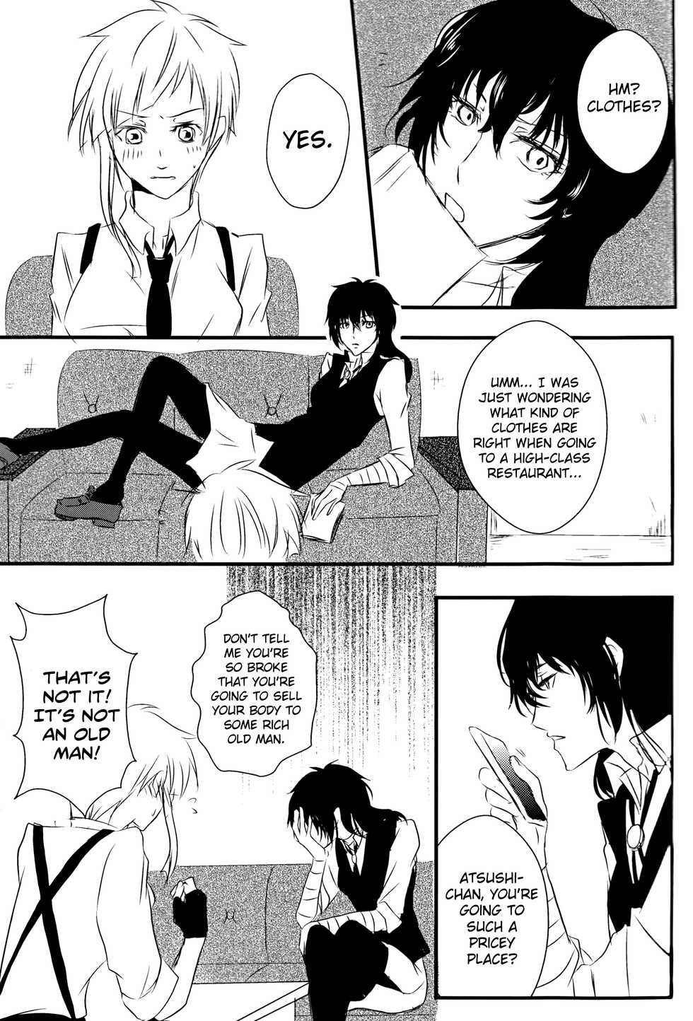 (Itan Renatus 5) [Beni (Inoue Kiyoshi)] Tsuioku no Souretsu (Jou) (Bungou Stray Dogs) [English]  [biribiri] - Page 9