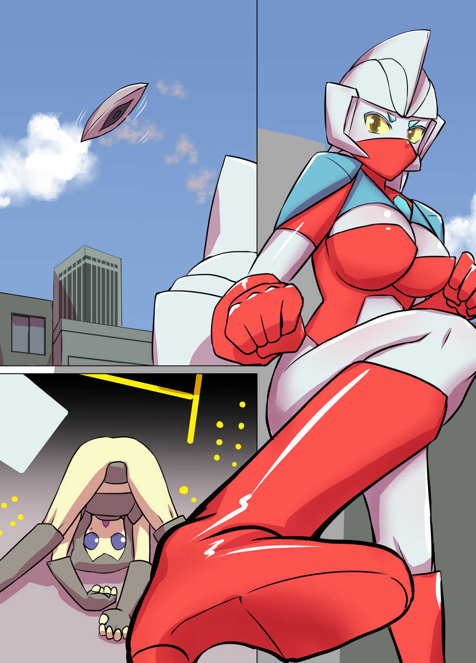 [Elephant Jelly] Tokusatsu Heroine Series - Rusty Comet Ch. 2 - Saimin Kousen no Kyoufu (Ultraman) - Page 35