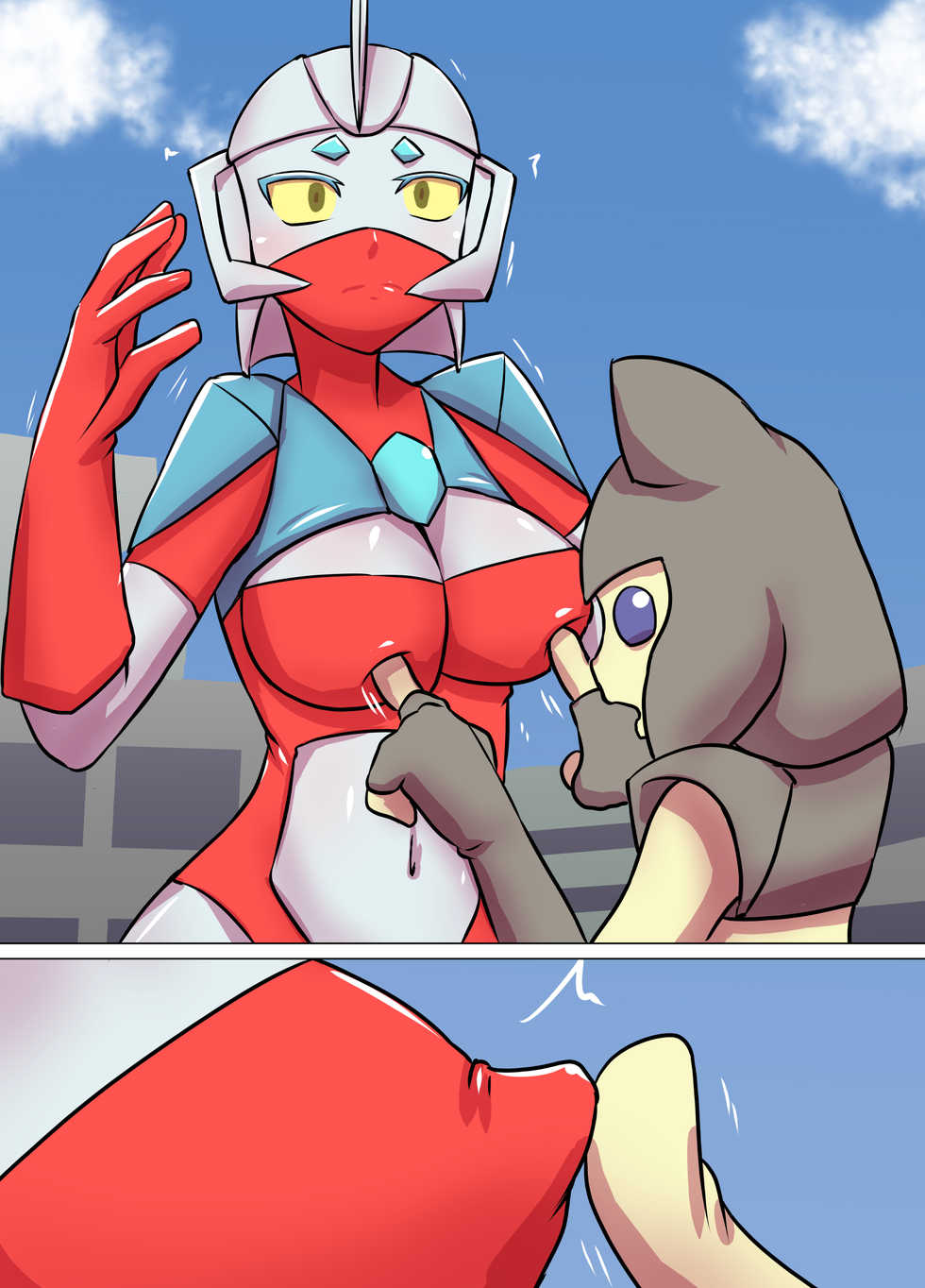 [Elephant Jelly] Tokusatsu Heroine Series - Rusty Comet Ch. 2 - Saimin Kousen no Kyoufu (Ultraman) - Page 40
