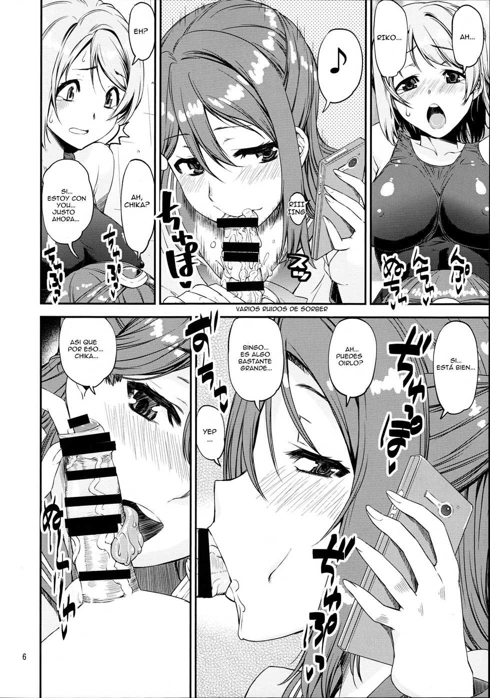 (C91) [Katamari-ya (Shinama)] Daisuki YO!! Sorrow!! (Love Live! Sunshine!!) [Spanish] [HJA] [Incomplete] - Page 6