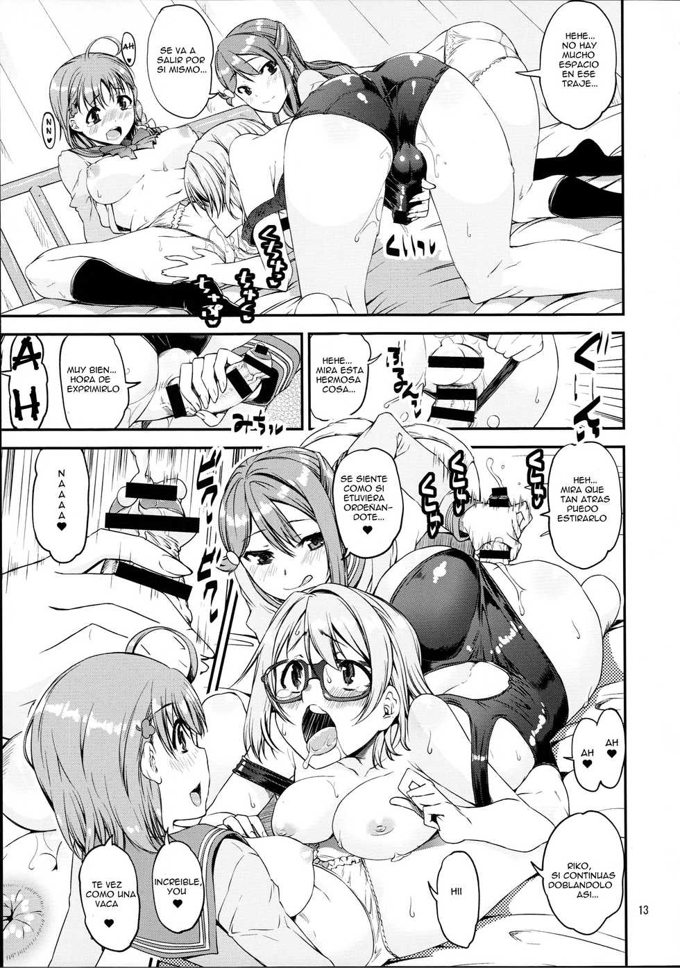 (C91) [Katamari-ya (Shinama)] Daisuki YO!! Sorrow!! (Love Live! Sunshine!!) [Spanish] [HJA] [Incomplete] - Page 13