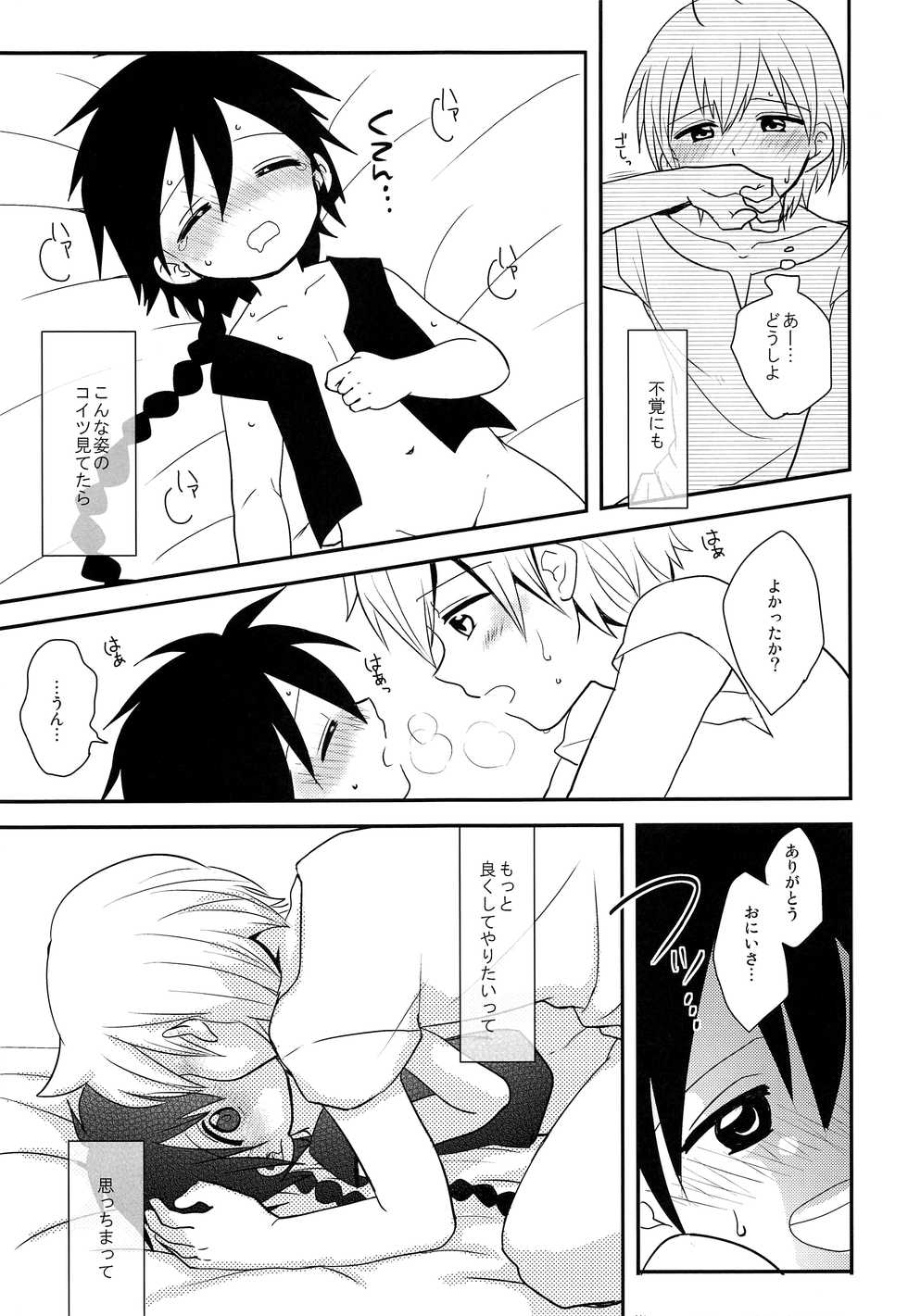 (Senya Ichiya 5) [#NUM! (Nonta)] Oshite Onii-san! (Magi: The Labyrinth of Magic) - Page 22
