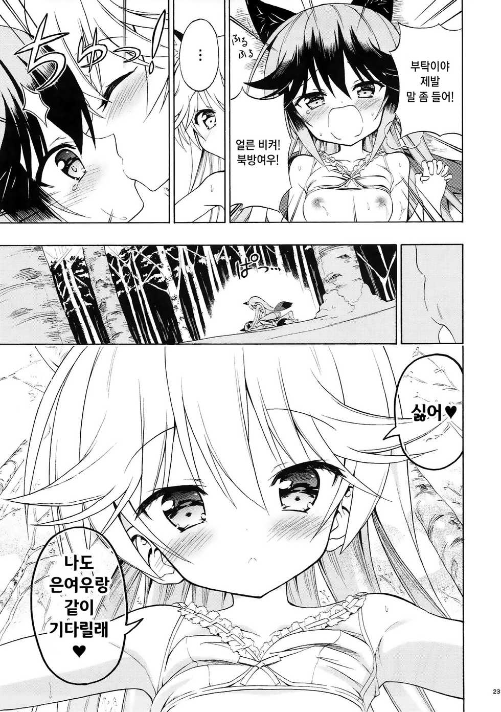 (C93) [Moe Moe Cafe (Takahashi Tetsuya)] Kitsune no Yuriiri (Kemono Friends) [Korean] - Page 23