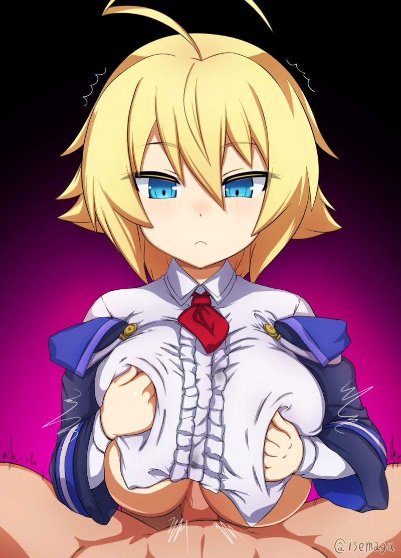 [Isemagu] Es-chan no Sakusei Paizuri (Nagewaza) (BLAZBLUE) - Page 14