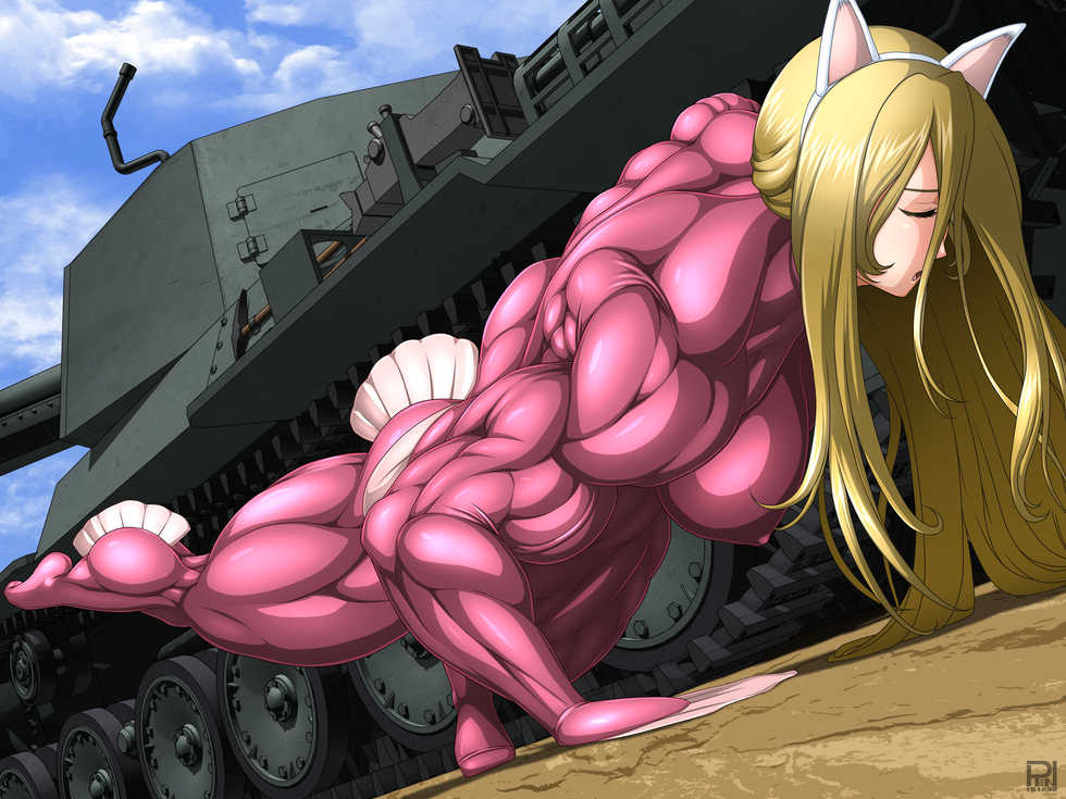 [Studio Ren (REN)] Kinniku Sensha Nekomusume - Muscle Tank Cat Girl (Girls und Panzer) - Page 28