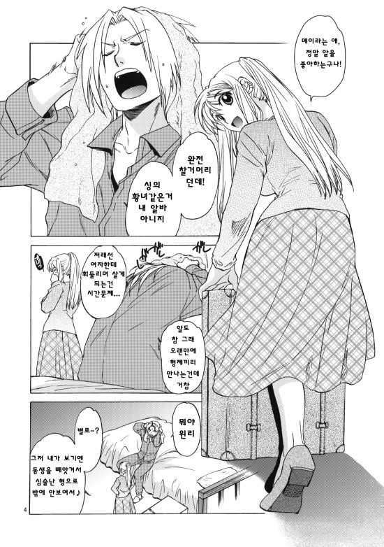 (SC50) [Toko-ya (HEIZO, Kitoen)] EDxWIN 5 Al x May! (Fullmetal Alchemist) [Korean] [Liberty Library] - Page 4