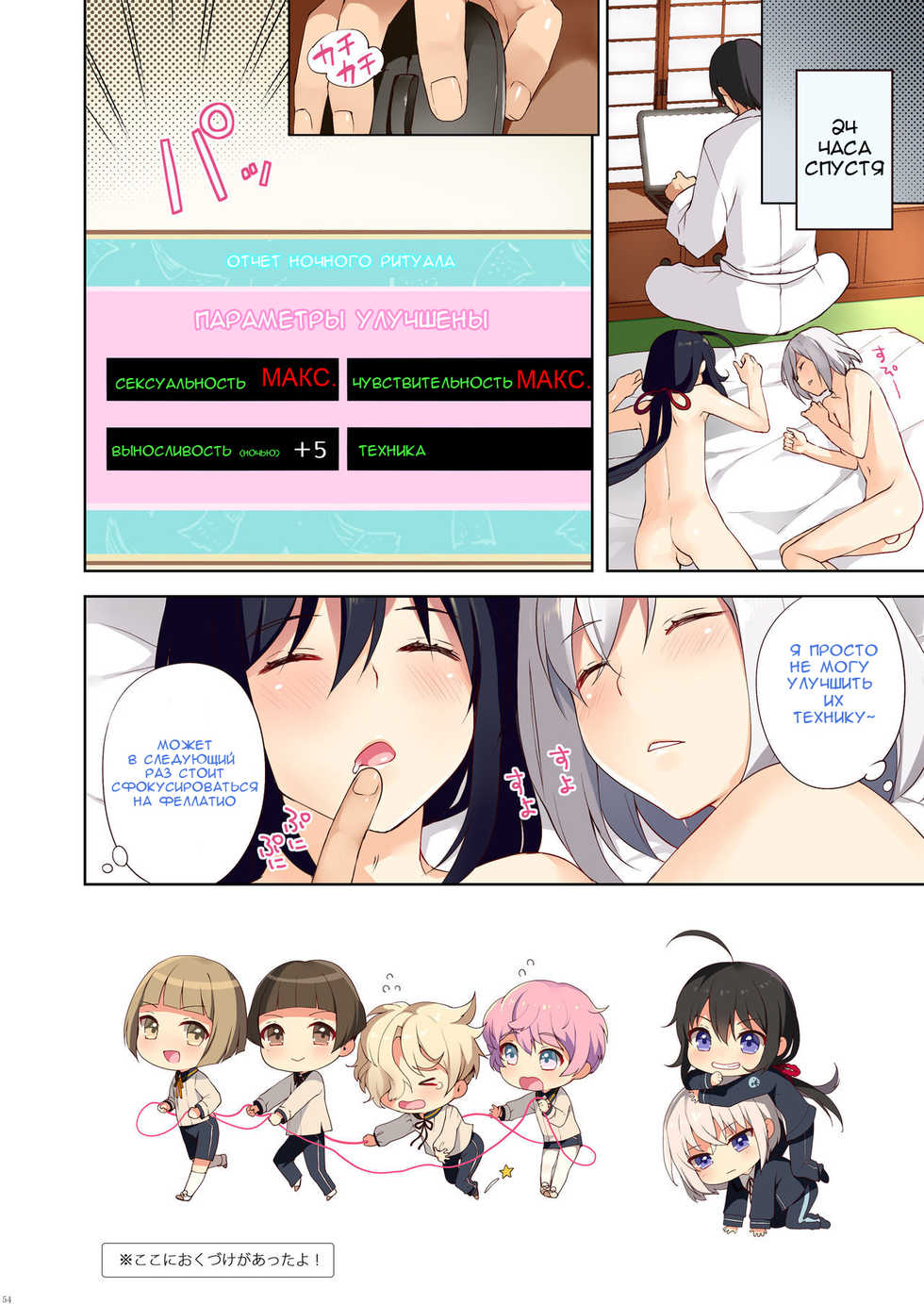 (C91) [candy paddle (nemunemu)] Josoujin to 3P Ranbu (OTOKONOKO Matome Hon 2013-2015+α) (Touken Ranbu) [Russian] [ObiArt] - Page 16