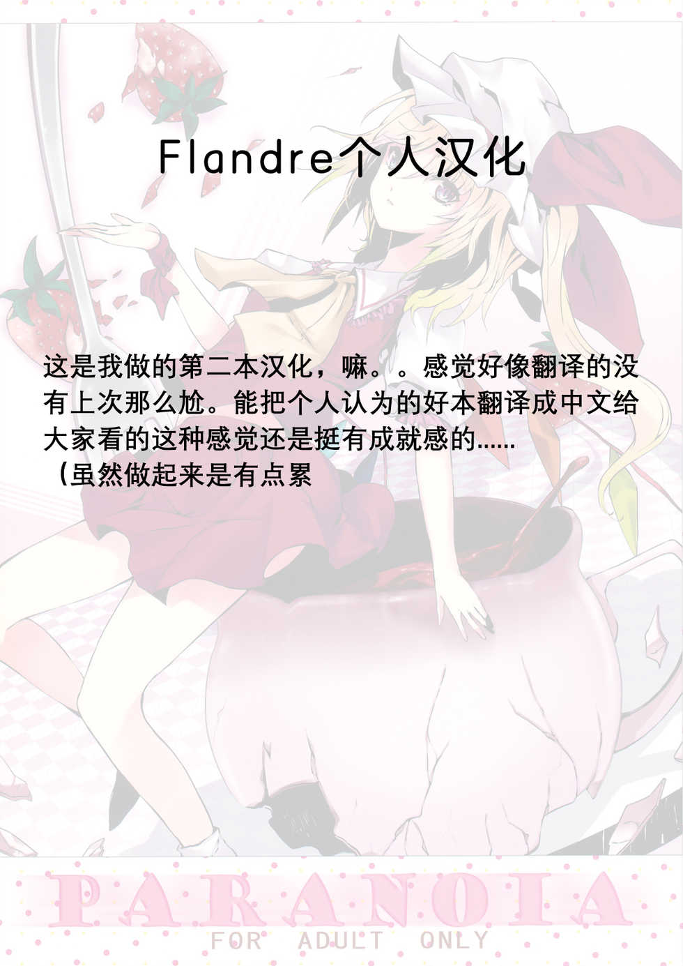 (Aka no Hiroba 3) [KOTI (A Toshi)] PARANOIA (Touhou Project) [Chinese]   [Flandre个人汉化] - Page 34