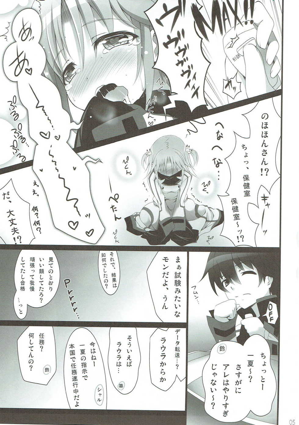(C81) [SSB (Maririn)] Barairo no Hibi ~Orimura Ichika no Harem Route Daisakusen~ (IS <Infinite Stratos>) - Page 4