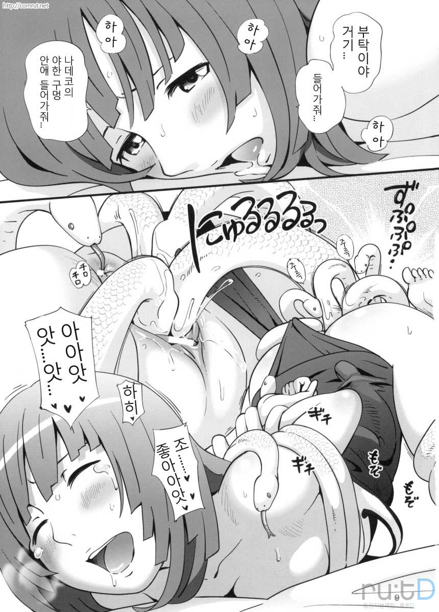 (C77) [Kagero Studio (Senke Kagerou)] Nadeko Kanshoukai | 나데코 관상회 (Bakemonogatari) [Korean] [rutD] - Page 10