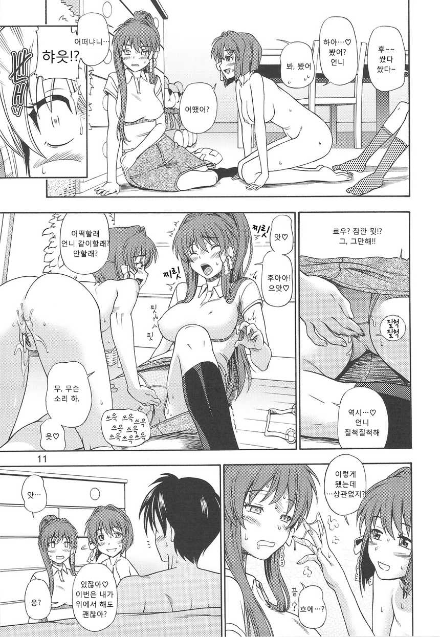 (COMIC1☆3) [Kensoh Ogawa (Fukudahda)] Fujibayashi Nado - Fujibayashi Twins After Story | 후지바야시 나드 (Clannad) [Korean] [rutD] [Decensored] - Page 10