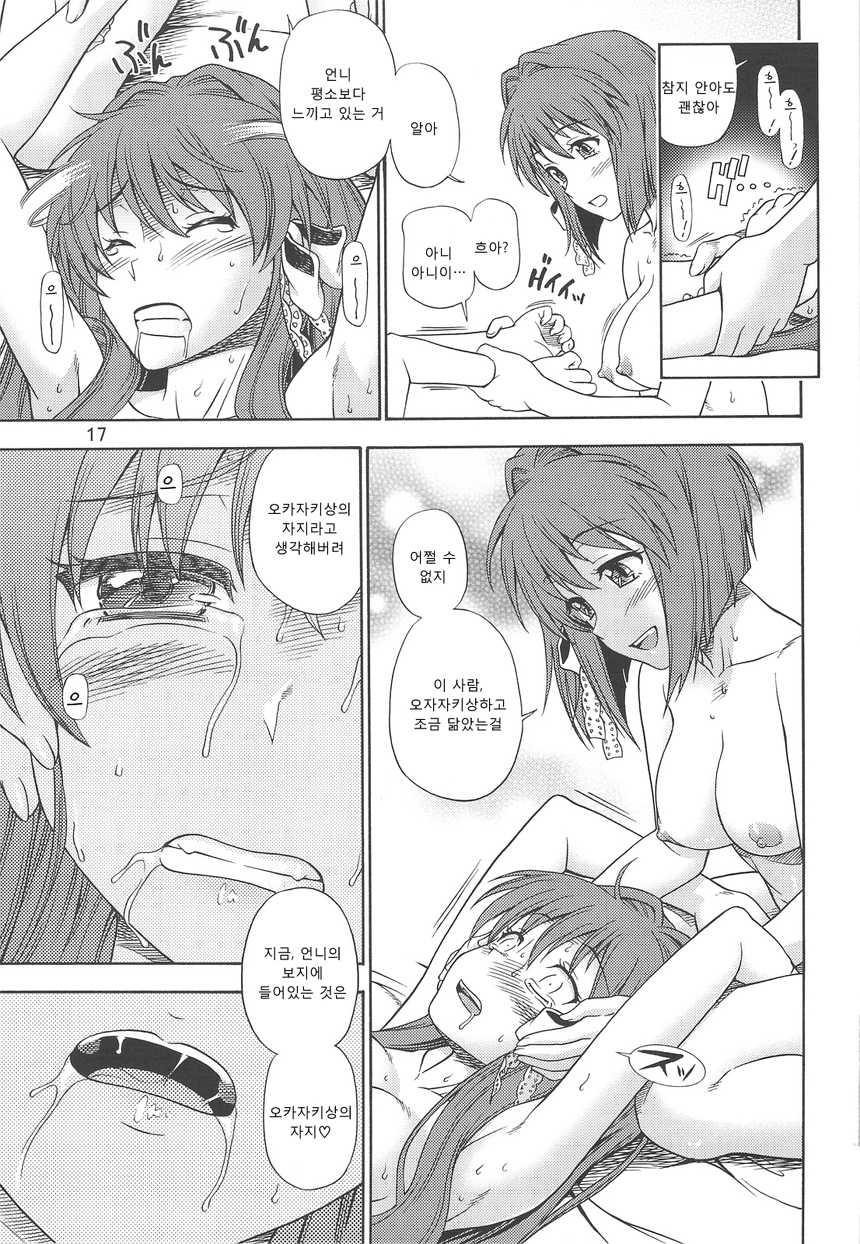 (COMIC1☆3) [Kensoh Ogawa (Fukudahda)] Fujibayashi Nado - Fujibayashi Twins After Story | 후지바야시 나드 (Clannad) [Korean] [rutD] [Decensored] - Page 16
