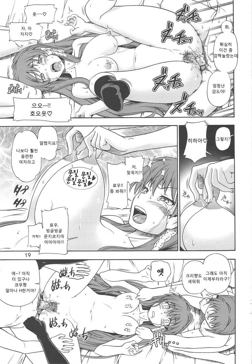 (COMIC1☆3) [Kensoh Ogawa (Fukudahda)] Fujibayashi Nado - Fujibayashi Twins After Story | 후지바야시 나드 (Clannad) [Korean] [rutD] [Decensored] - Page 18