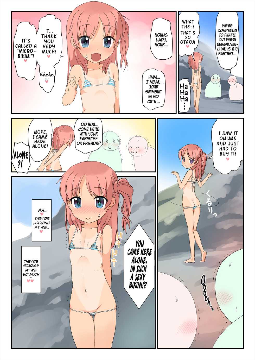 [The Dungeon In Yarn (Yone Kinji)] Micro Bikini de Umi ni Ittara Ojisan-tachi ni Rape (Wakan) Shite Moraechatta Onnanoko no Hon [English] [ATF] [Digital] - Page 8