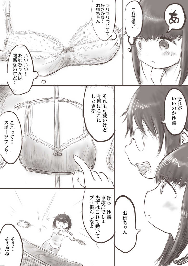 [Oden no Shima] Onee-chan to Saori no Hajimete Bra - Page 3