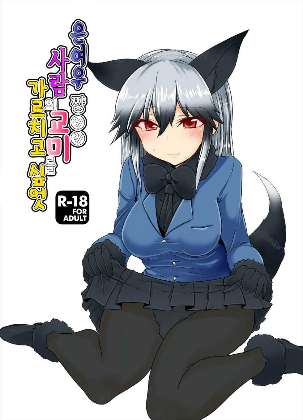 (Japariket 3) [Caution (Eitaisa)] Gingitsune-chan ni Hito no Koubi o Oshietai | 은여우 쨩에게 사람의 교미를 가르치고 싶엇 (Kemono Friends) [Korean] - Page 1