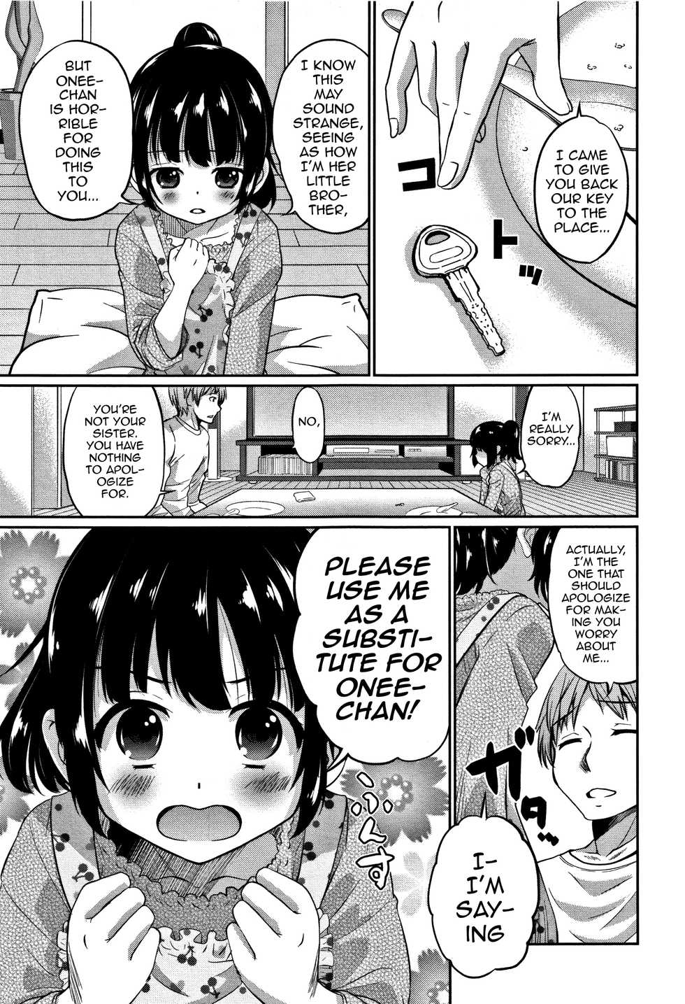 [Hanamaki Kaeru] Kanojo no Otouto (Otokonoko Friends) [English] [mysterymeat3] - Page 3
