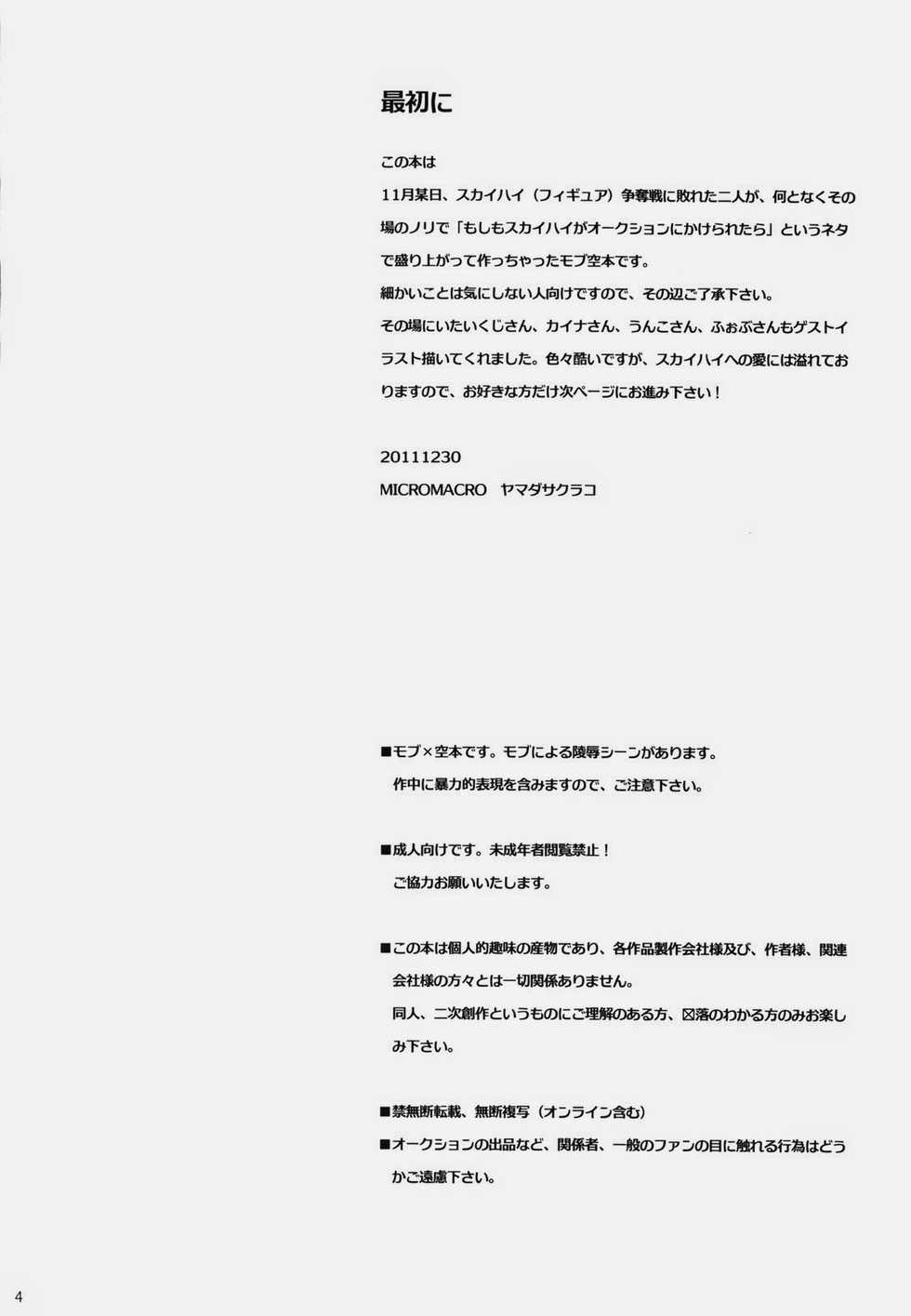 (C81) [MICROMACRO, Vintage (Yamada Sakurako, sato)] PUT UP SKYHIGH FOR AUCTION (TIGER & BUNNY) - Page 3