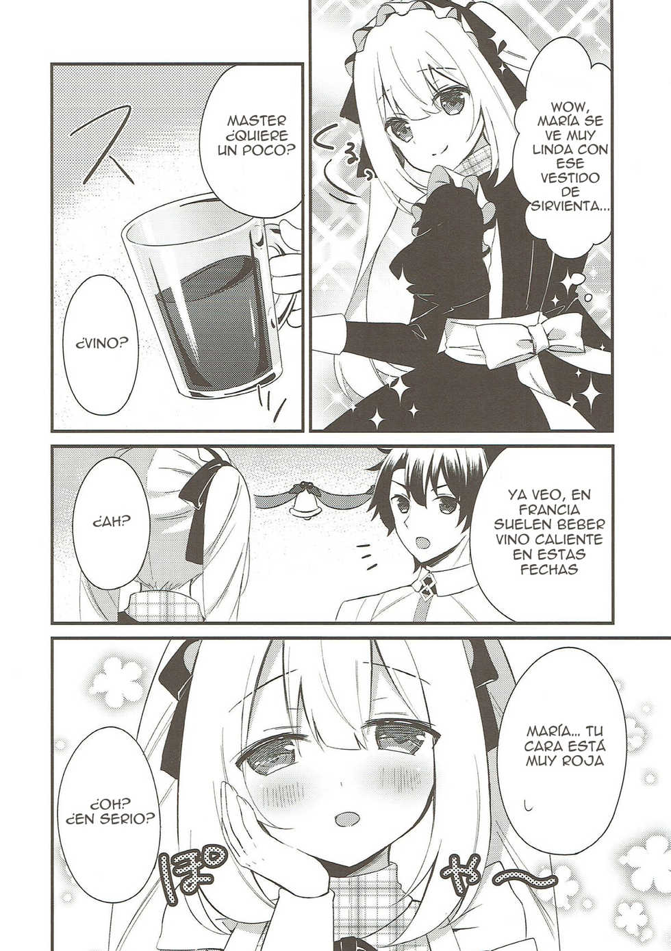 (C93) [stripe orange (Sumisaki Yuduna)] Marie ni Yasashiku Shite Kudasai ne? | Por favor, sé gentil con María ¿sí? (Fate/Grand Order) [Spanish] [Jamenesles] - Page 4