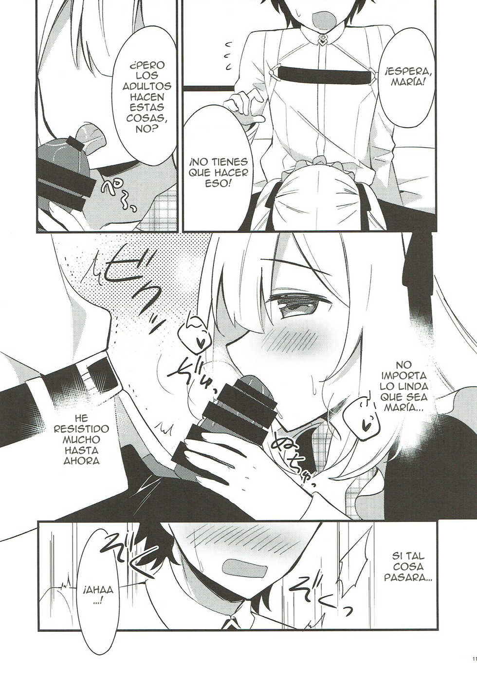 (C93) [stripe orange (Sumisaki Yuduna)] Marie ni Yasashiku Shite Kudasai ne? | Por favor, sé gentil con María ¿sí? (Fate/Grand Order) [Spanish] [Jamenesles] - Page 9